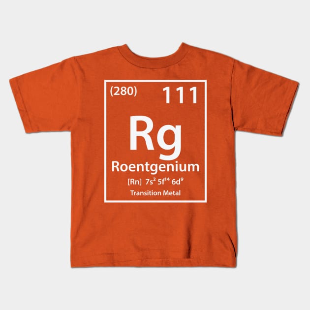 Roentgenium Element Kids T-Shirt by cerebrands